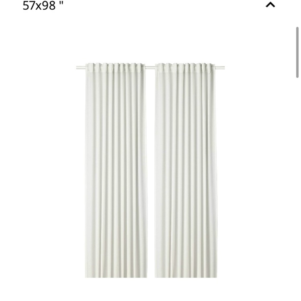 IKEA HILJA CURTAIN PANEL SET 57x98